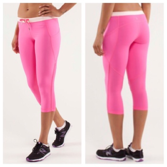 lululemon athletica Pants - Lululemon Athletica Beach runner Crop pink